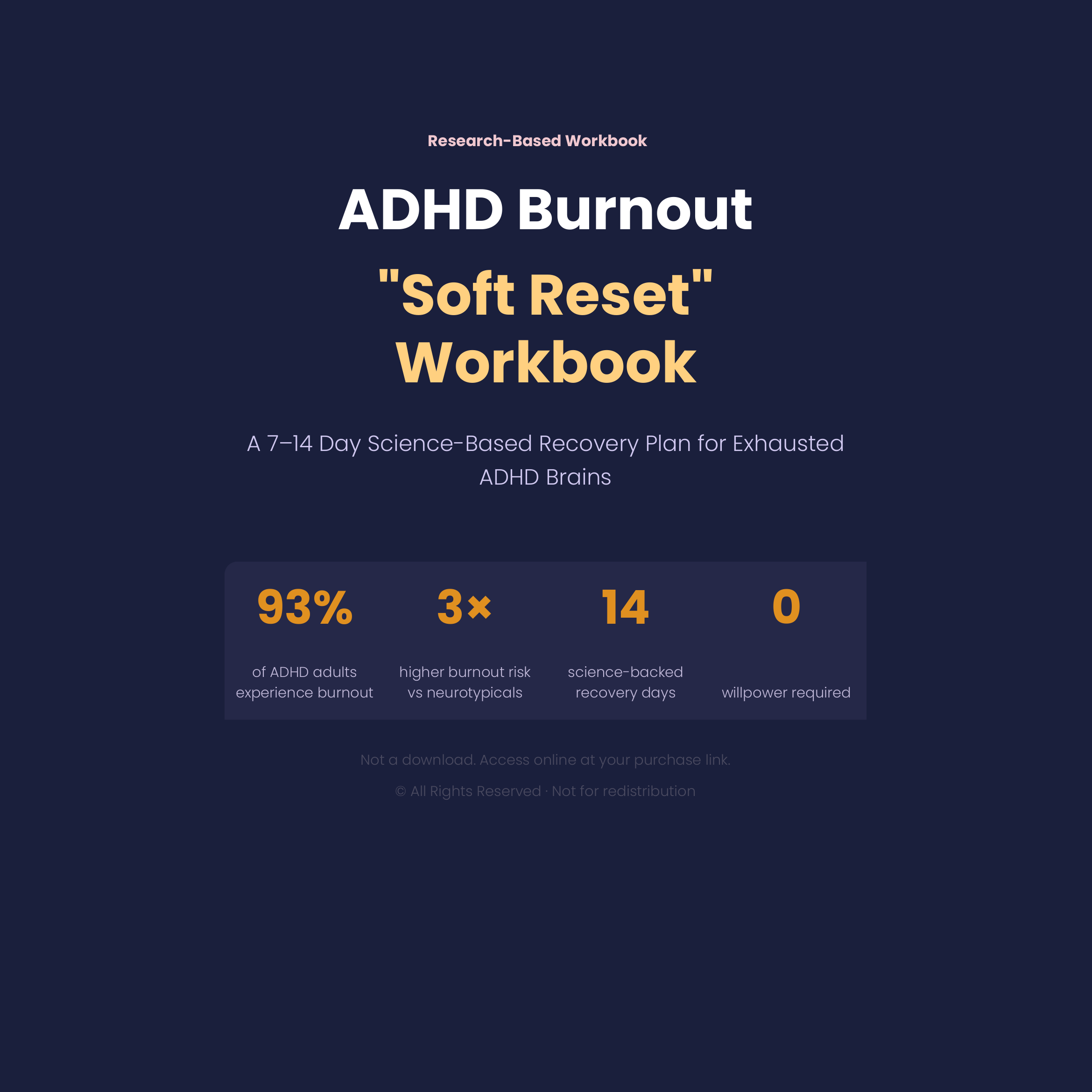 ADHD Burnout Soft Reset Workbook