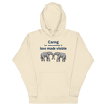 Bone caregiver appreciation hoodie with supportive caregiver message