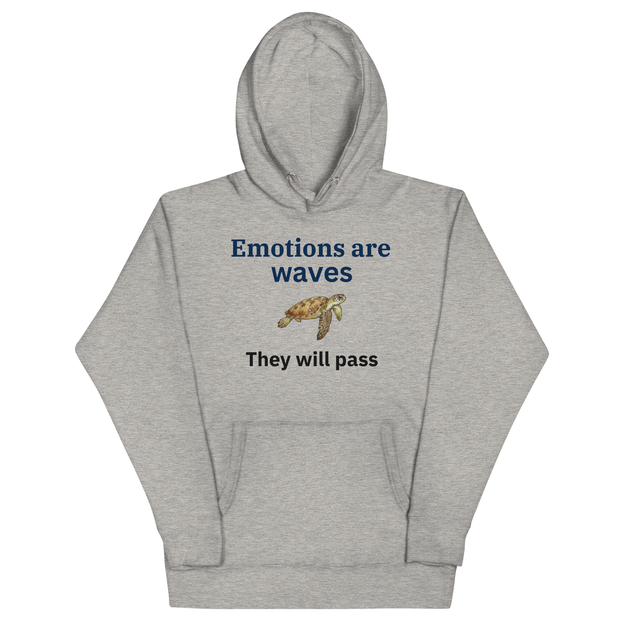 Carbon grey Anxiety depression support hoodie emotional support fleece hoodie