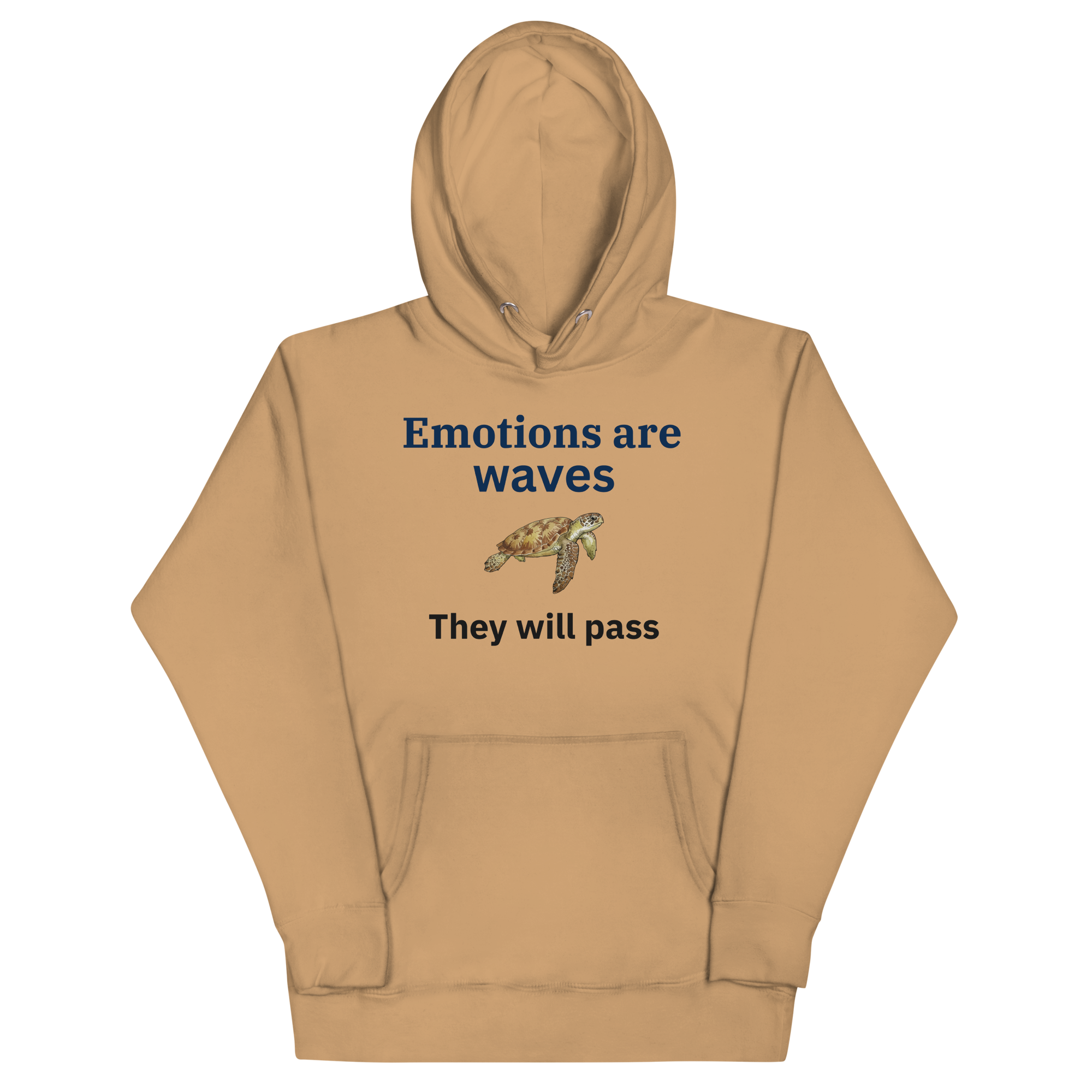 Khaki Anxiety depression support hoodie, emotional support fleece hoodie