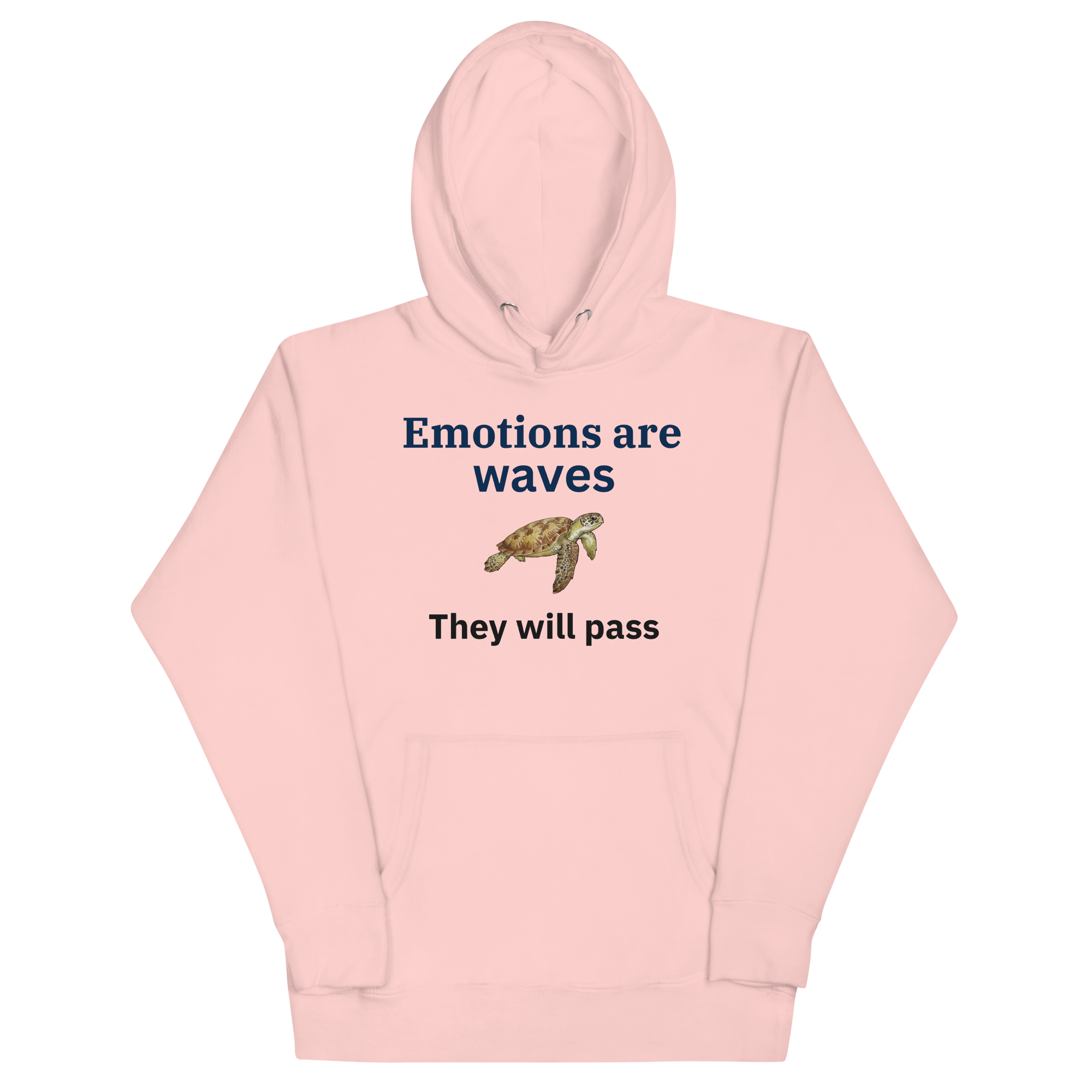 Light pink Anxiety depression support hoodie, emotional support fleece hoodie